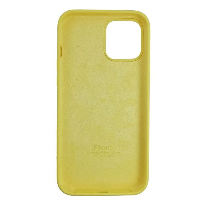 Чехол Copy Silicone Case iPhone 12 Pro Max Yellow (4)