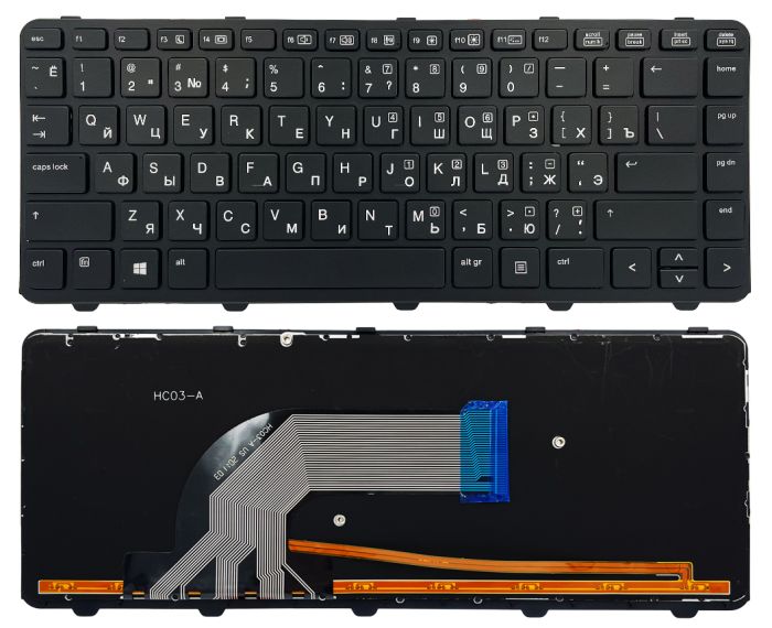 Клавіатура HP ProBook 430 G2 440 G0 440 G1 440 G2 445 G1 445 G2 чорна Підсвітка Original PRC