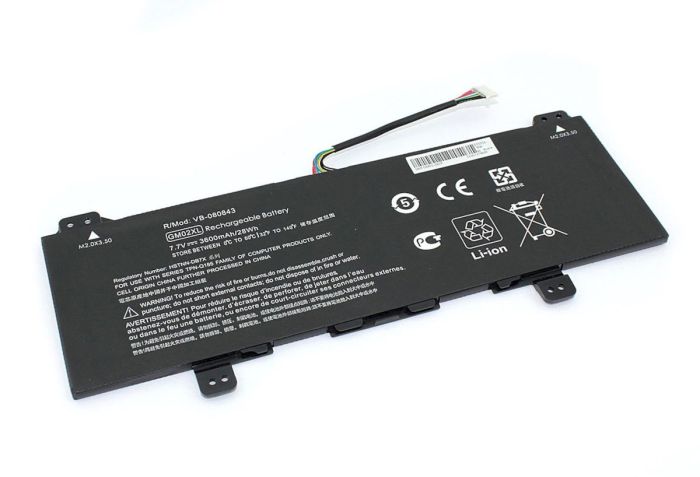 Акумулятор для ноутбука  HP GM02XL Chromebook 14-CA 7.7V Чорний 3600mAh OEM