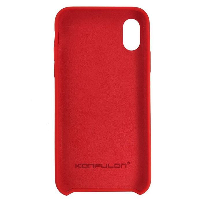 Чохол Konfulon Silicon Soft Case iPhone X/XS Червоний