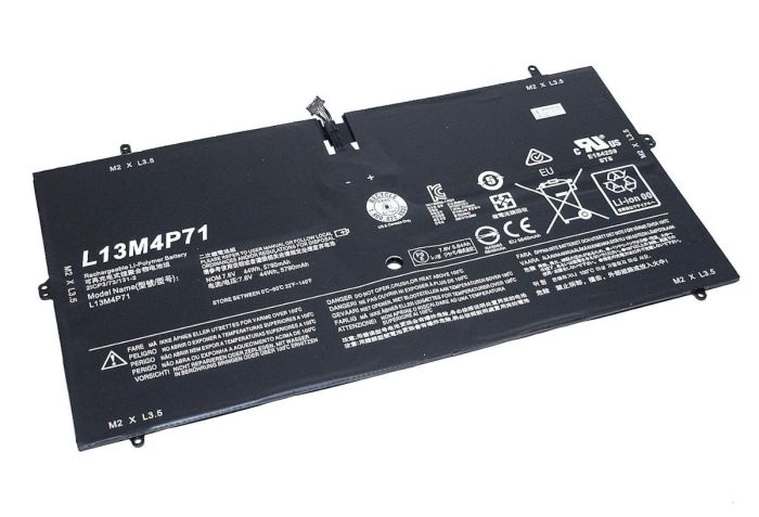 Акумулятор для ноутбука Lenovo L13M4P71 Yoga 3 Pro 1370 7.6V Black 5790mAh OEM