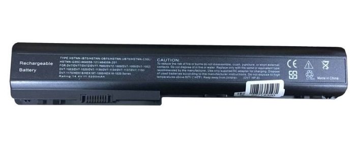 Усиленный аккумулятор для ноутбука HP Compaq HSTNN-C50C DV7 14.4V Black 7800mAh OEM