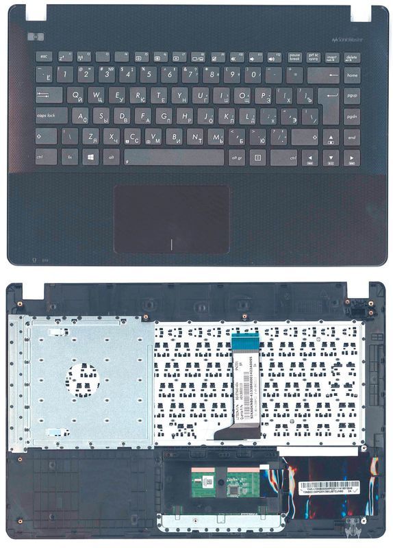 Клавіатура для ноутбука Asus (X451) Чорна, (Чорна TopCase), RU