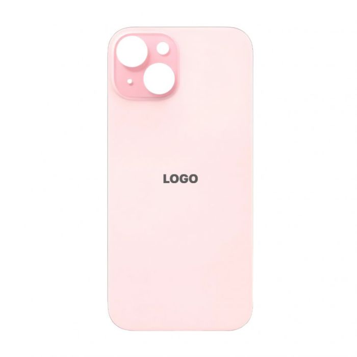 Задня кришка для Apple iPhone 15 (великий виріз під камеру) pink Original Quality