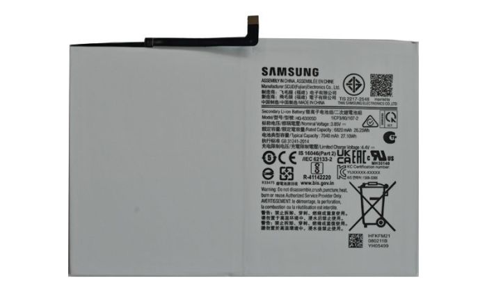 Аккумулятор для Samsung Galaxy Tab A8 10.5 SM-X200 WiFi Original PRC