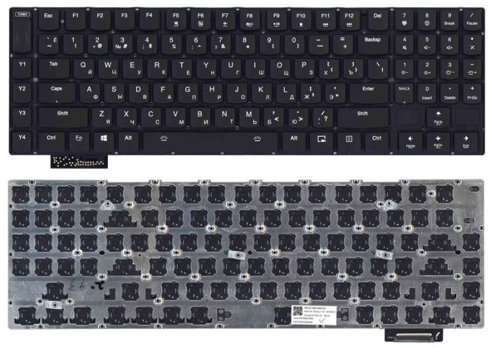 Клавіатура для ноутбука Lenovo Legion (Y920-17IKB) Чорна, (Без рамки), RU