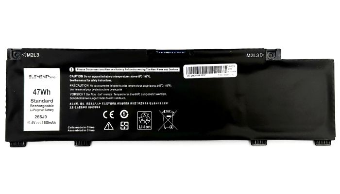 Батарея Elements PRO для Dell G3 3790 3590 3779 G5 5587 5590 Inspiron 14-5490 14 5498 11.4V 4100mAh (266J9-3S1P-4100)