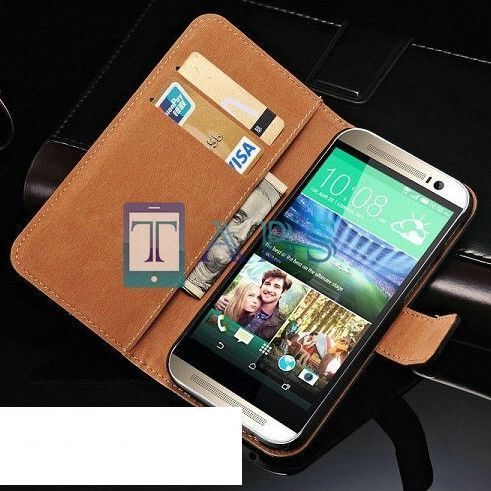 Чехол-книжка кожаный HTC One M8 белый
