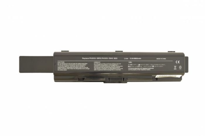 Посилений аккумулятор для ноутбука Toshiba PA3534U Satellite A200 11.1V Black 6600mAh OEM