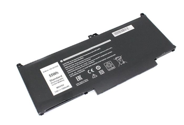 Аккумулятор для ноутбука Dell MXV9V Latitude 13 5300 7.6V Black 7200mAh OEM