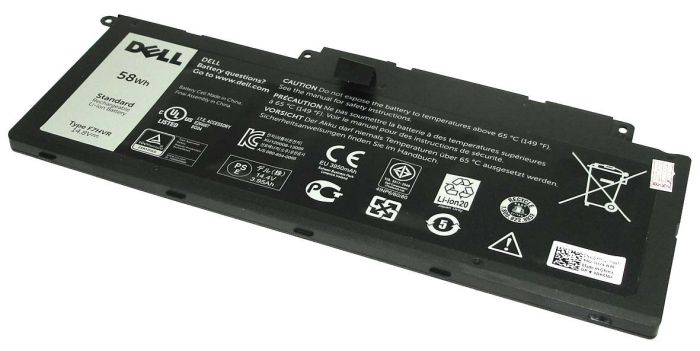 Акумулятор для ноутбука  Dell F7HVR Inspiron 15-7537 14.8V Чорний 3900mAh Orig