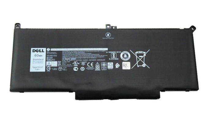 Акумулятор для ноутбука  Dell F3YGT Latitude 12 7000 7.6V Чорний 6800mAh OEM