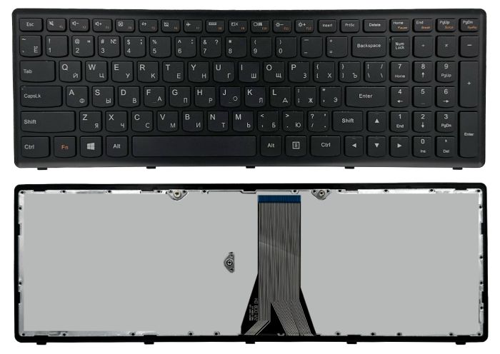 Клавіатура для Lenovo IdeaPad Flex15 G500S G505A G505G G505S S500 S510 S510P Z510 чорна High Copy (25211050)