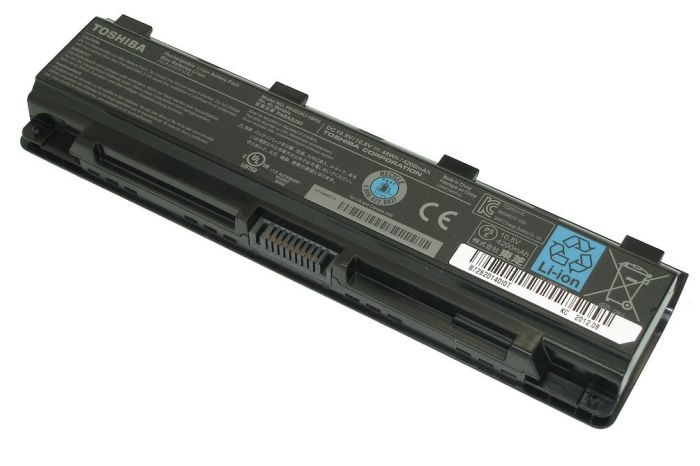 Аккумулятор для ноутбука Toshiba PA5024U Satellite C800 10.8V Black 5200mAh OEM