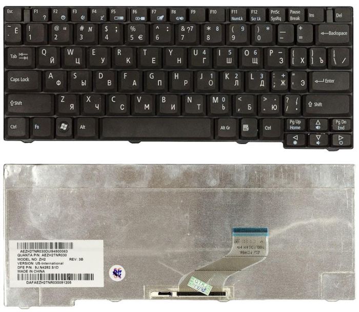 Клавіатура для ноутбука Acer TravelMate (3000, 3010, 3020, 3030, 3040) Black, RU