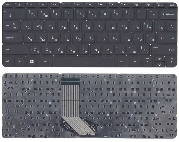 Клавіатура для ноутбука HP Envy (X2) Чорна, (Без рамки) UA