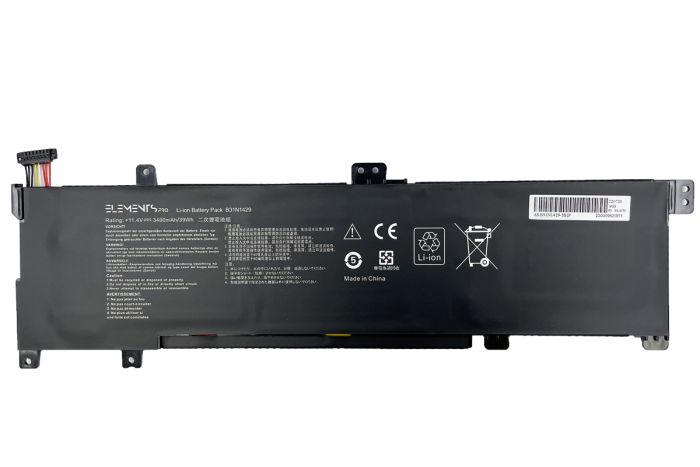 Батарея Elements PRO для Asus A501L A501C K501U K501UX K501UB K501UW K501LX K501LB 11.4V 3400mAh (B31N1429-3S1P-3400)