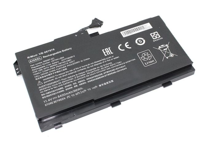 Аккумулятор для ноутбука HP A106XL ZBook 17 G3 11.4V Black 8400mAh OEM