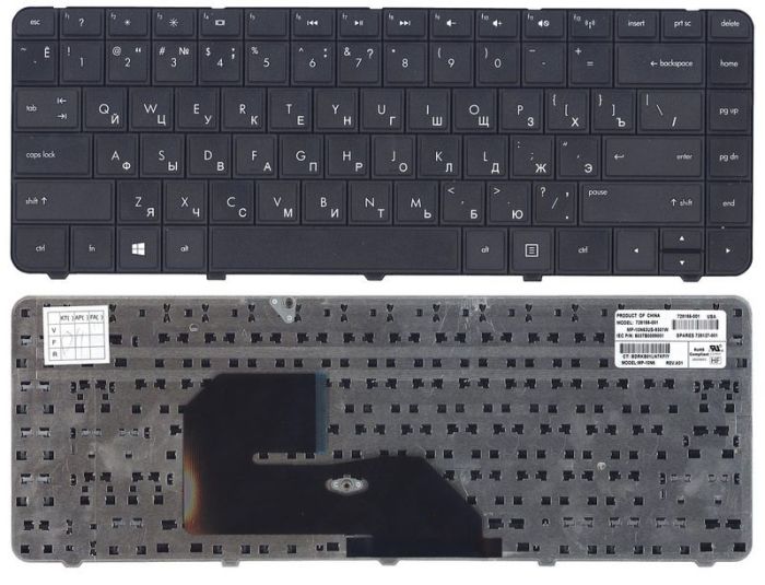 Клавіатура для ноутбука HP ProBook (242 G1) Black, RU