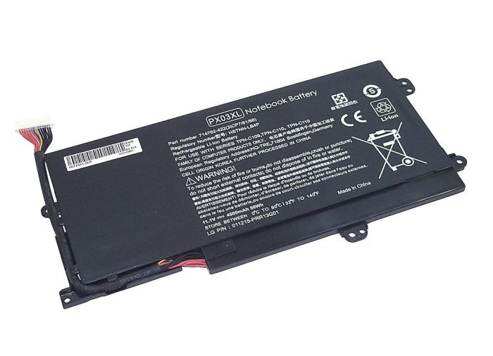 Акумулятор для ноутбука  HP PX03XL Envy 14 11.1V Чорний 4500mAh OEM