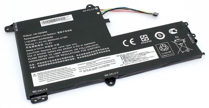 Акумулятор для ноутбука Lenovo L15L3PB0 IdeaPad 330S-15IKB 11.4V Чорний 3600mAh OEM