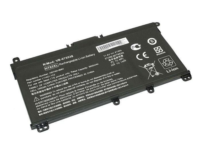 Аккумулятор для ноутбука HP HT03XL 250 G7 11.4V Black 3600mAh OEM