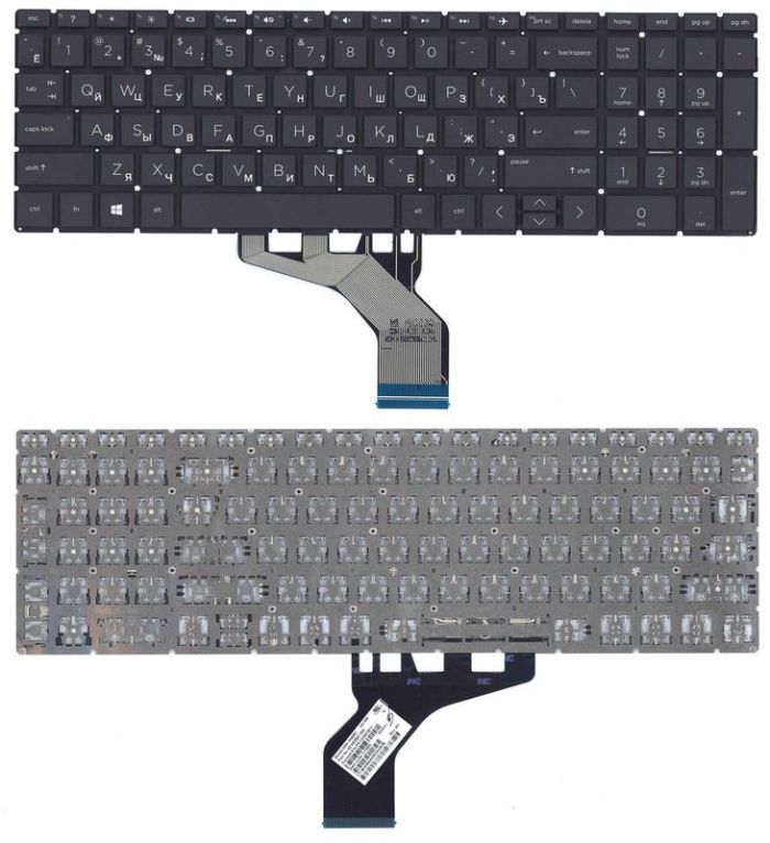 Клавіатура для ноутбука HP (15-db000) Black, (No Frame) UA