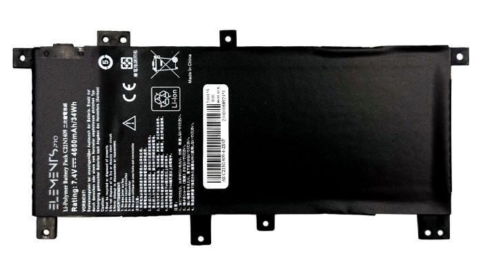 Батарея Elements PRO для Asus F430LB F455LB K455LN V455L VM490LD W419LD X454LN X455LB 7.4V 4650mAh (C21N1409-2S1P-4650)