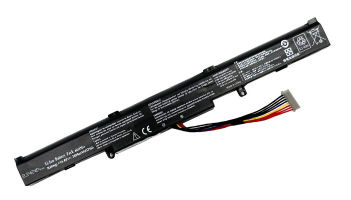 Батарея Elements MAX для Asus ROG GL553VD GL553VE GL553VW GL753V GL752VW FX53VD 14.4V 2600mAh (A41N1611-4S1P-2600)