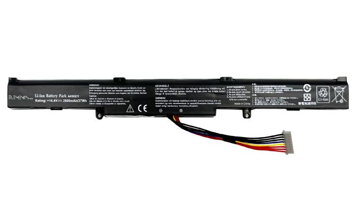 Батарея Elements MAX для Asus ROG GL553VD GL553VE GL553VW GL753V GL752VW FX53VD 14.4V 2600mAh (A41N1611-4S1P-2600)