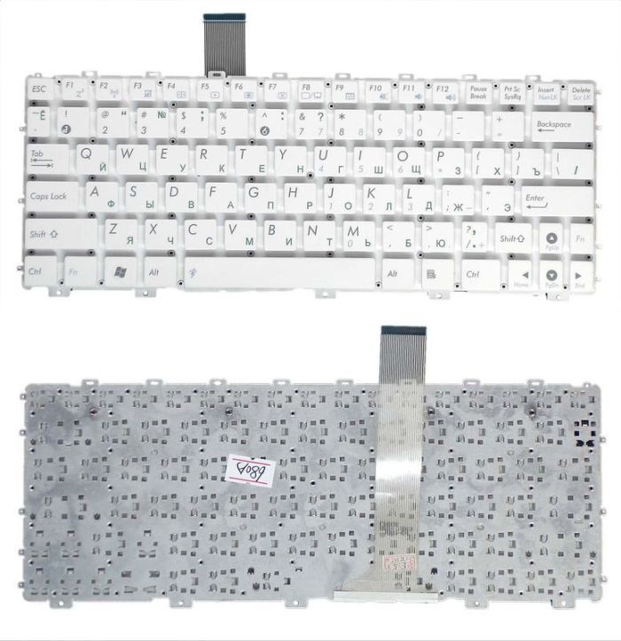 Клавіатура для ноутбука Asus EEE PC 1011, 1015, 1016, 1018, 1025, X101 Біла, (Без рамки) UA