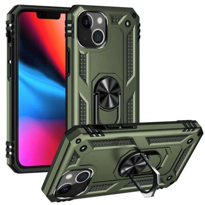 Чохол Cosmic Robot Ring for Apple iPhone 14 Army Green