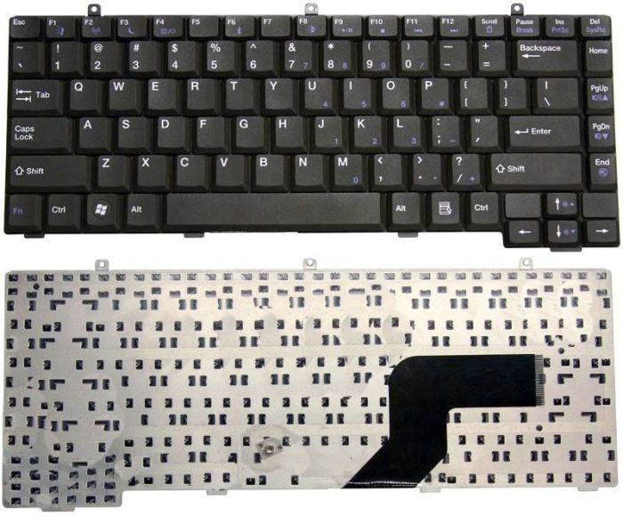 Клавіатура для ноутбука Gateway (NA1, QA1, E265, E475) Чорна, RU