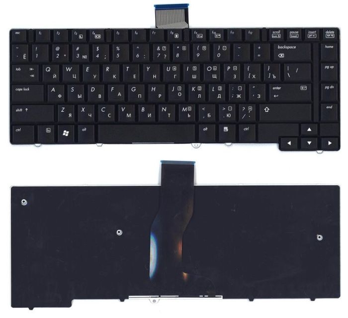 Клавіатура для ноутбука HP Elitebook (6930, 6930P), Чорна, RU