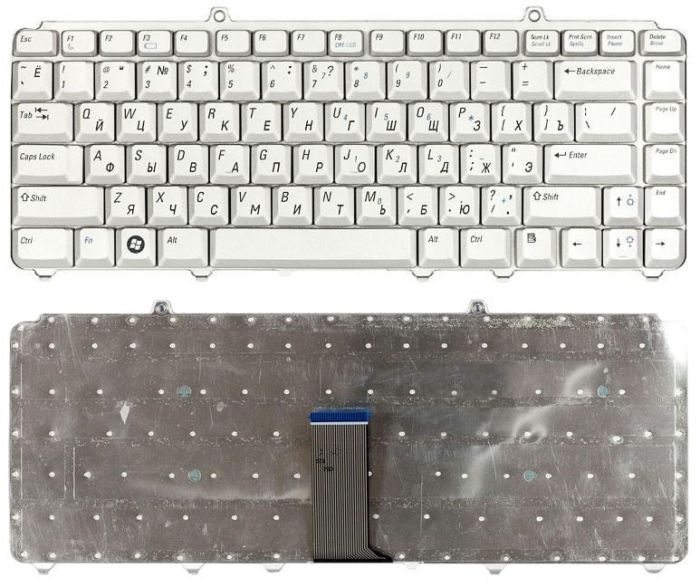 Клавіатура для ноутбука Dell Inspiron (1420, 1525, 1540) Vostro (1400, 1500) Silver, RU/EN