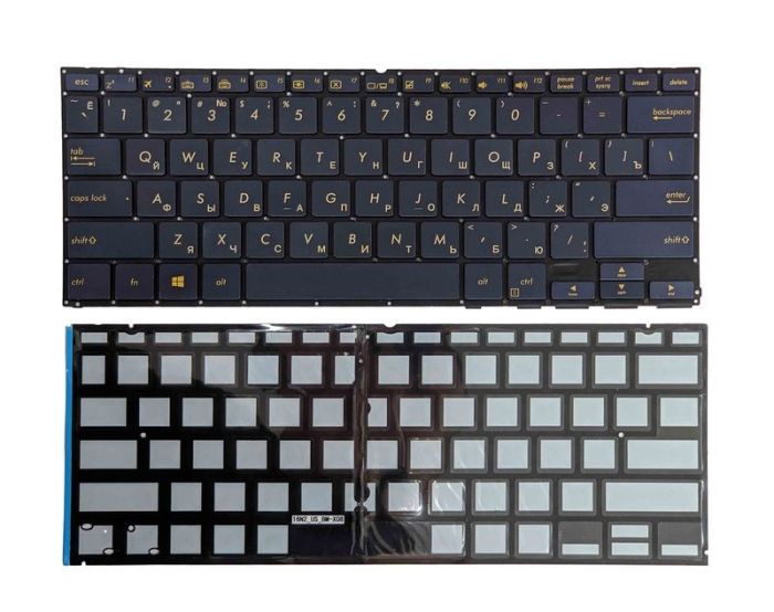 Клавіатура для ноутбука Asus ZenBook Flip S UX370UA Чорна, (Без рамки) UA