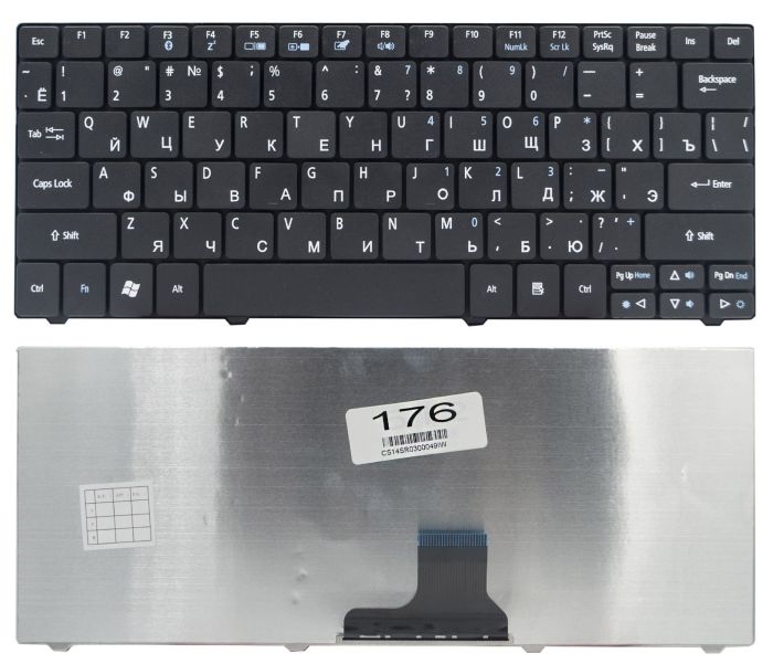 Клавіатура Acer Aspire 1410 1810 1830 One 721 751 Ferrari One 200 Gateway EС14 LT31 чорна High Copy (9Z.N3C82.10R)