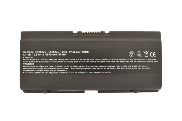 Усиленный аккумулятор для ноутбука Toshiba PA2522U Satellite A25 10.8V Black 8800mAh OEM