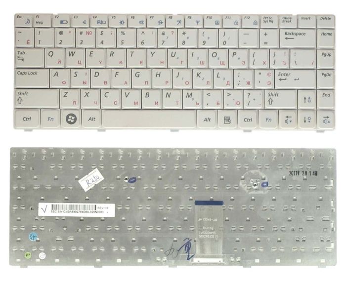 Клавіатура для ноутбука Samsung (R420, R418, R423, R425, R428, R429, R469, RV41, RV408)