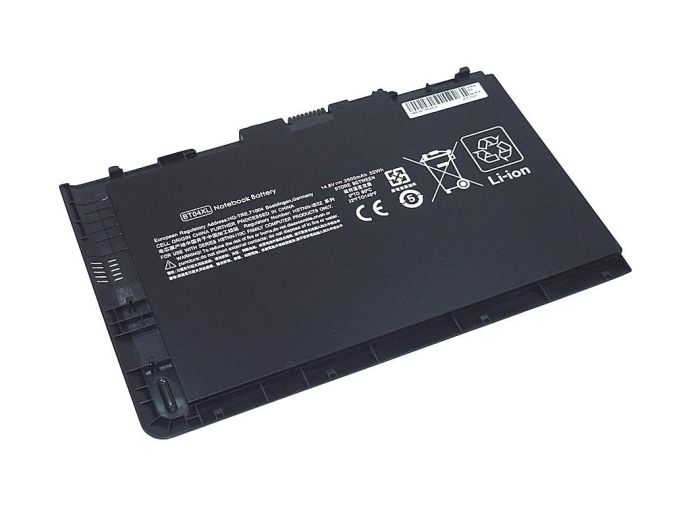 Аккумулятор для ноутбука HP BT04XL EliteBook Folio 9470m 14.8V Black 3500mAh OEM
