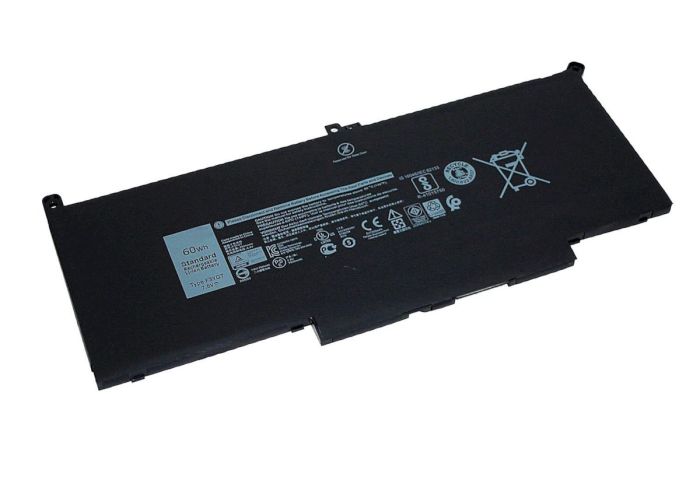 Аккумулятор для ноутбука Dell 2x39g Latitude 13 7390 7.6V Black 7500mAh