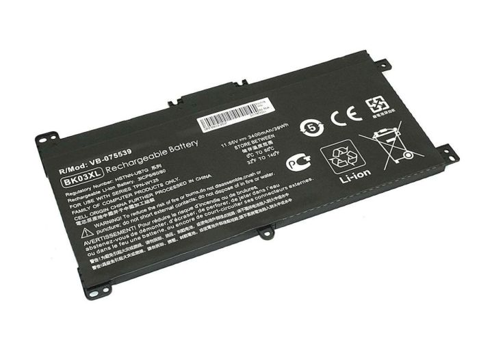 Аккумулятор для ноутбука HP BK03XL Pavilion X360 11.55V Black 3400mAh OEM