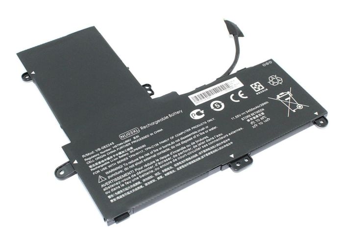 Акумулятор для ноутбука  HP Compaq HSTNN-UB6V Pavilion x360 11-u000 11.55V Чорний 3400mAh OEM