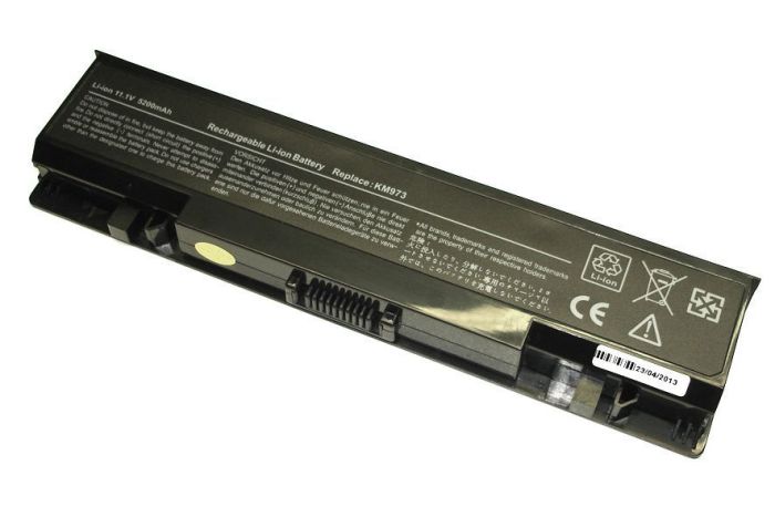 Аккумулятор для ноутбука Dell KM973 Studio 1737 11.1V Black 5200mAh OEM