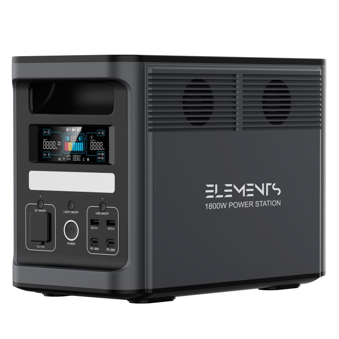 Зарядная станція ELEMENTS PRO TWIN 1800W 3072Wh (PPS-1800DBG/1)