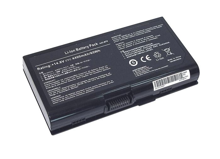 Акумулятор для ноутбука Asus A42-F70 M70 14.8V Black 4400mAh OEM