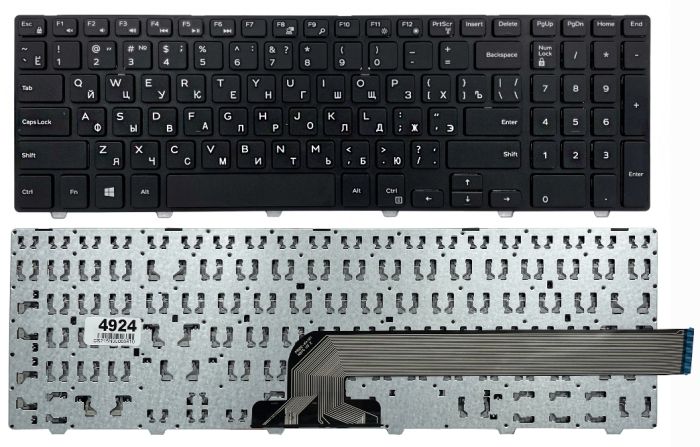 Клавіатура для Dell Inspiron 15-3541 15-3542 15-3543 5521 5542 5545 5547 5548 чорна High Copy