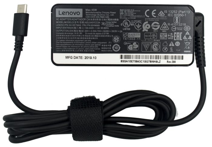 Блок живлення Lenovo USB Type-C 45W Original PRC (SA10E75843)