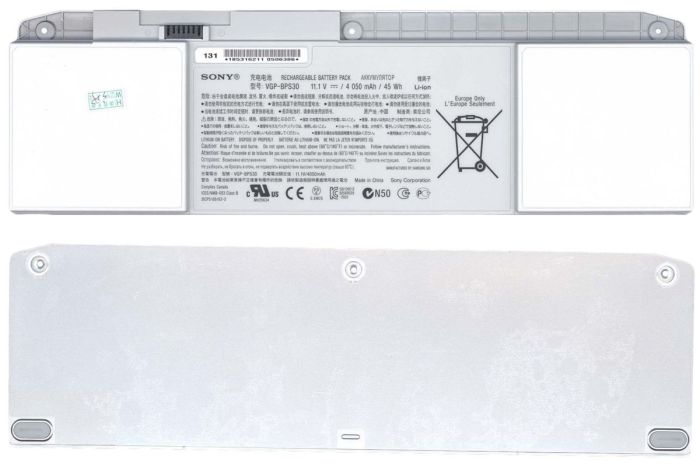 Батарея для ноутбука Sony VAIO VGP-BPS30 SVT11 11.1V Silver 4050mAh Orig