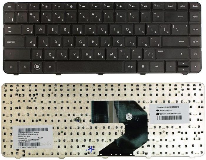 Клавіатура для ноутбука HP Pavilion (G4, G4-1000) Чорна, RU